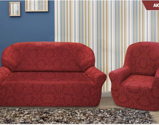 Комплект чехлов на 3-ёх местный диван и два кресла Богемия Рохо