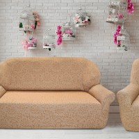 Комплект чехлов на 3-ёх местный диван и два кресла Богемия Беж