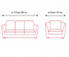 Комплект натяжных чехлов на диван и 2 кресла кофейный S-03