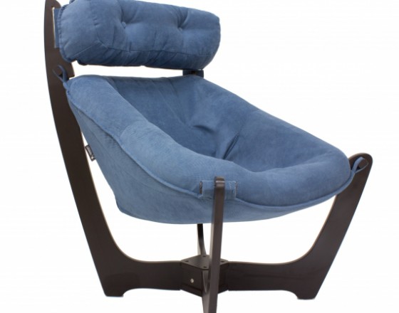 Кресло для отдыха модель 11 каркас Венге ткань Verona Denim Blue ﻿