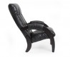 Кресло для отдыха модель 61 каркас Венге экокожа Vegas Light Black