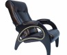Кресло для отдыха модель 41 каркас Венге экокожа Орегон перламутр-120