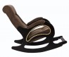 Кресло-качалка с подножкой модель 44 каркас Венге ткань Verona Brown