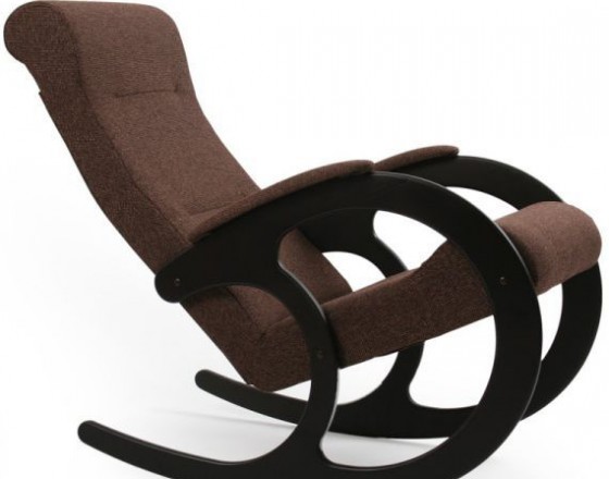 Кресло-качалка модель 3 каркас Венге ткань Мальта-15