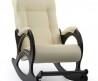 Кресло-качалка с подножкой модель 44 каркас Венге экокожа Дунди-112