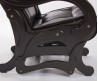 Кресло-качалка глайдер модель 78 каркас Венге экокожа Real Lite Brown