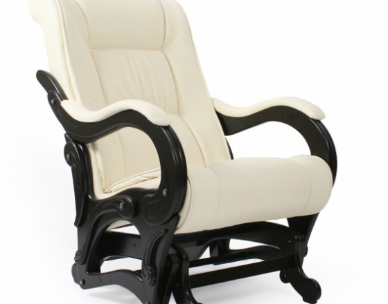 Кресло-качалка глайдер модель 78 каркас Венге экокожа Дунди-112