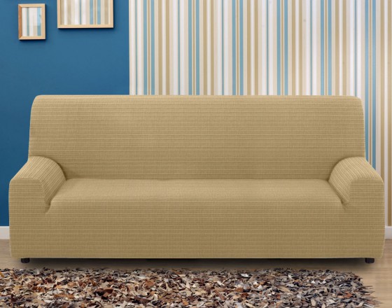 Чехол на четырехместный диван универсальный Ибица Беж