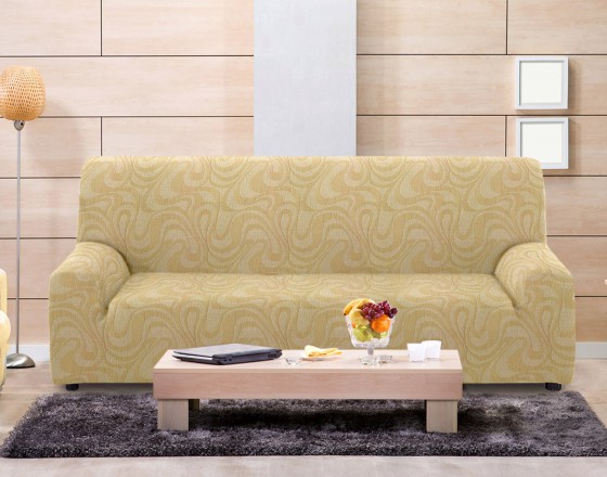 Чехол на четырехместный диван универсальный Данубио Беж
