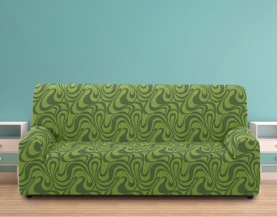 Чехол на четырехместный диван универсальный Данубио Верде