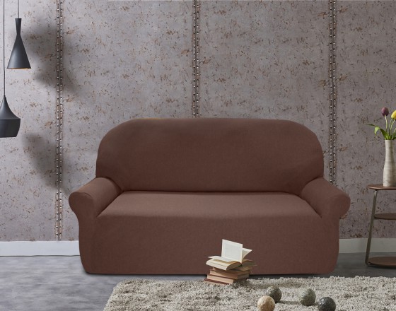 Чехол на трехместный диван универсальный Нью-Йорк Чоколато