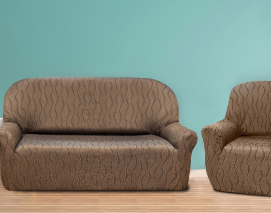 Комплект чехлов на 3-ёх местный диван и два кресла (маломерка) Тоскана Марон