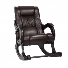 Кресло-качалка с подножкой 77  Венге, экокожа Oregon perlamutr 120