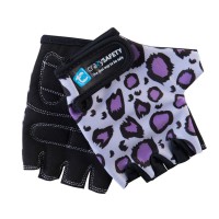 Перчатки Purple Leopard (Фиолетовый Леопард) Crazy Safety