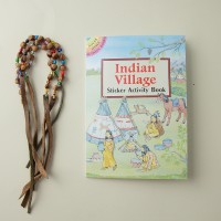 Книга с наклейками Индейская Деревня