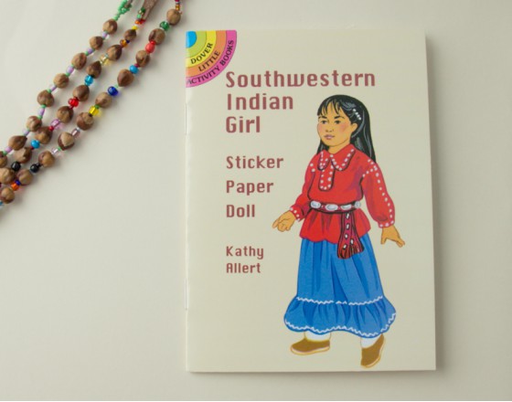 Книга с наклейками Юго-Западная Индейская Девушка
