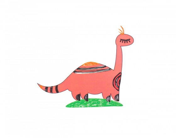 Декоративная наклейка Бронтозавр Маша