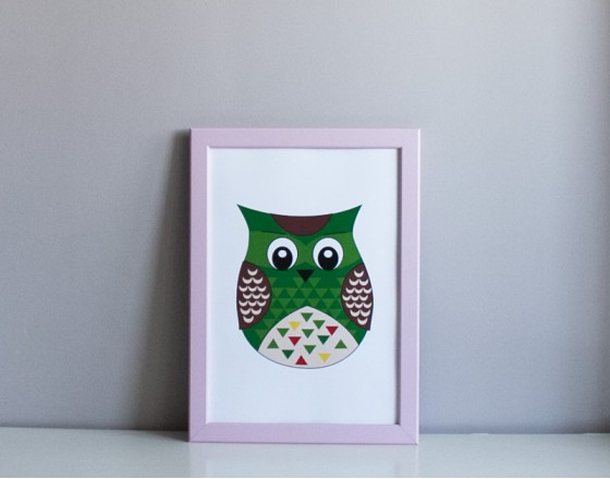 Постер Green Owl