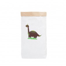 Эко-мешок для игрушек из крафт бумаги Бронтозавр Андрей